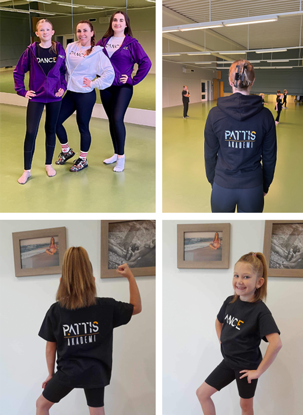 Kvinna och unge tjej i dance t-shirt